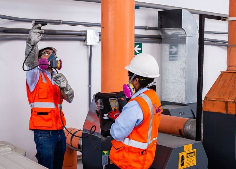 Medicion de Gases (O₂) en Puesto de Trabajo
