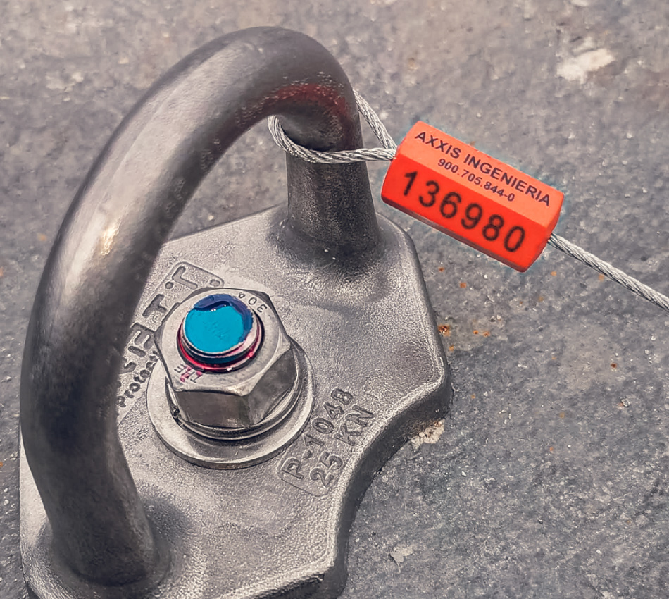 🧱 Instalación profesional de puntos de anclaje